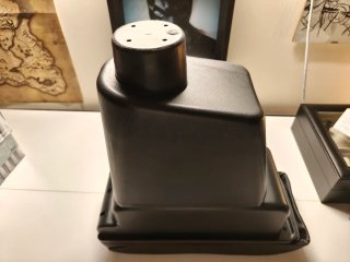 Bracciolo auto in pelle nera