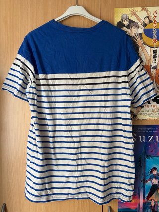 Camiseta Polo Ralph Lauren Rayas Azul y Blanca