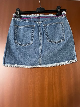 Gonna di jeans Benetton vintage Y2K con ricamo