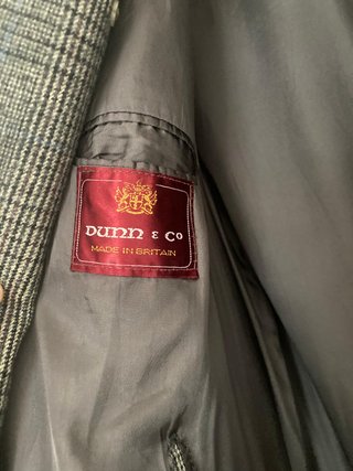 Cappotto Lana Vintage Dunn & Co Grigio