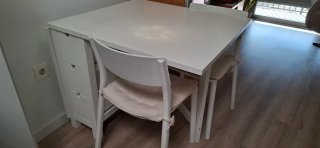 Mesa Ikea NORDEN plegable, regalo de 2 sillas.