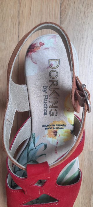 Sandalias Fluchos Rojas Talla 38