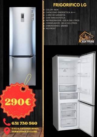 Frigorífico LG Inox A+++ 225L