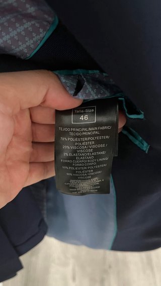Traje Hombre Azul Marino Talla 46