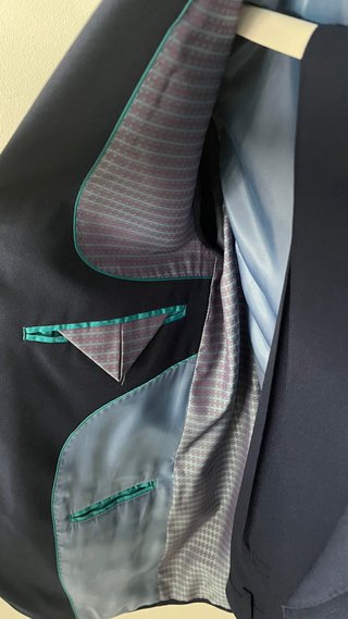 Traje Hombre Azul Marino Talla 46