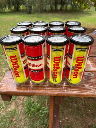 Pack 12 botes Wilson Padel Rush 100