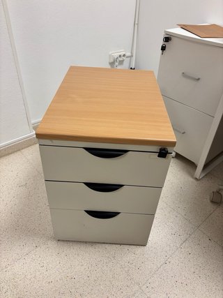 Mueble cajonera oficina metal y madera