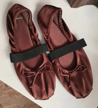 Bailarinas Mango Marrones