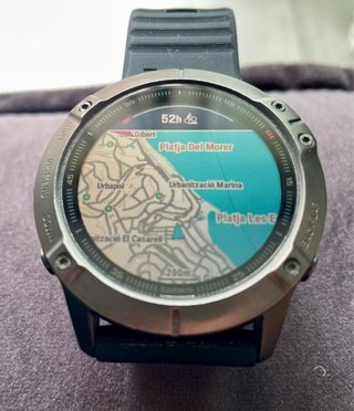 Garmin Fenix 6X Sapphire. Carbon Gray with DLC