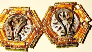 Pendientes Vintage Negros y Dorados