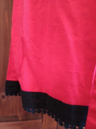 Vestido Almatrichi Rojo con Encaje Negro