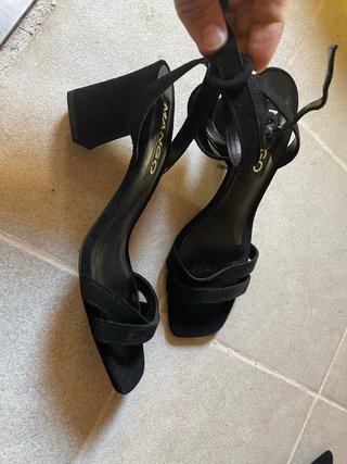 Sandalias Mango fiesta negras Talla 37