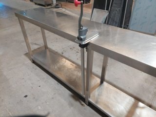 Mesa Acero Inoxidable Hostelería 250x40