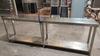 Mesa Acero Inoxidable Hostelería 250x40