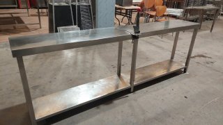Mesa Acero Inoxidable Hostelería 250x40