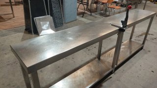 Mesa Acero Inoxidable Hostelería 250x40