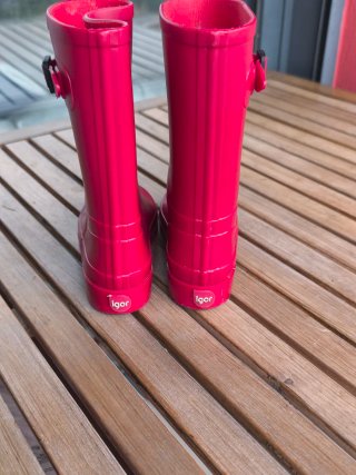 Botas de agua rosas/rojas