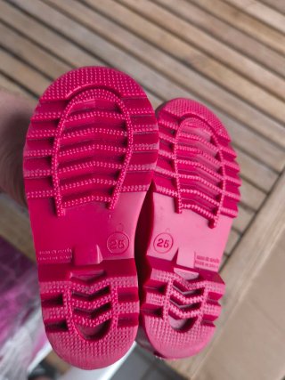 Botas de agua rosas/rojas