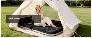 Colchón Hinchable Coche SUV KMZ Bomba 12V