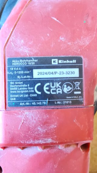 Martillo Perforador Einhell HEROCCO