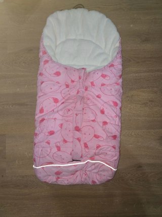 Saco para carrito de bebé rosa