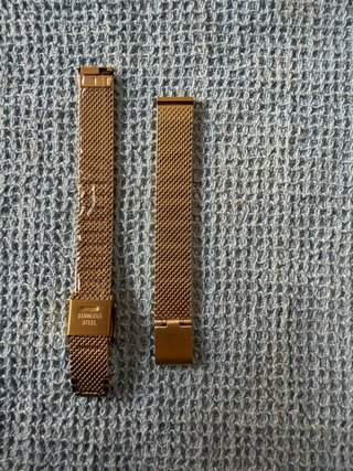 Correa Reloj Acero Inoxidable 12mm Oro