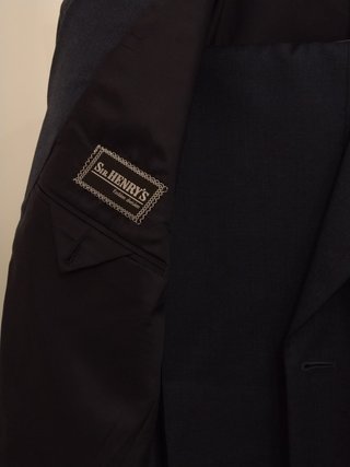 Abito Uomo SIR HENRY'S Lana Blu Taglia 51