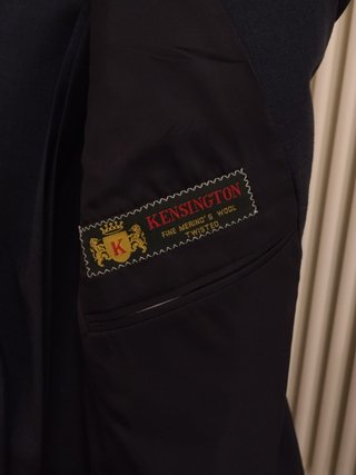 Abito Uomo SIR HENRY'S Lana Blu Taglia 51