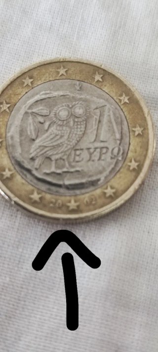 Moneda 1 Euro Grecia Búho