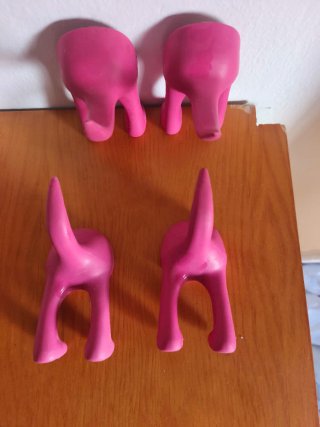 Pack 4 Colgadores Perchero Elefante