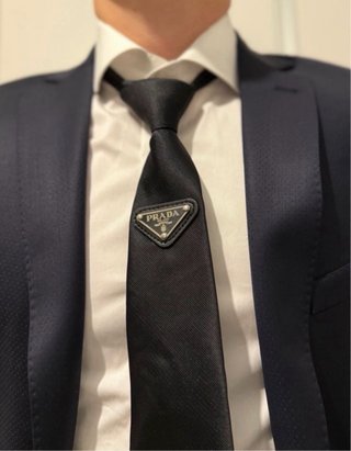 Corbata Prada Milano Negra