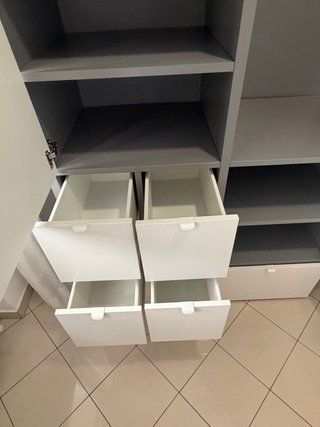 Armadio Visthus Ikea Grigio Bianco