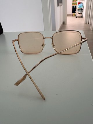 Gafas de sol Jefry Dammer doradas y rosas