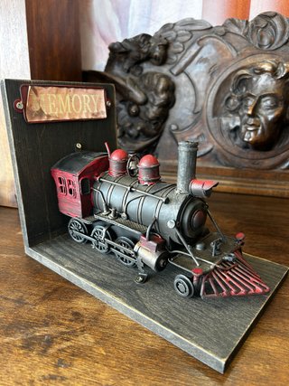 Sujetalibros Tren Tren Locomotora Vintage