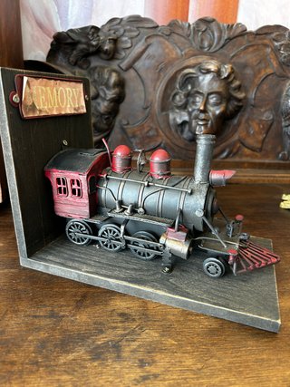 Sujetalibros Tren Tren Locomotora Vintage