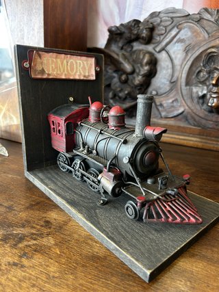Sujetalibros Tren Tren Locomotora Vintage