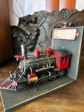 Sujetalibros Tren Tren Locomotora Vintage
