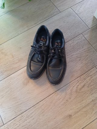 Zapatos colegiales hombre negros