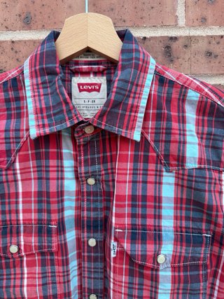 Camisa Levi's cuadros algodón Talla S