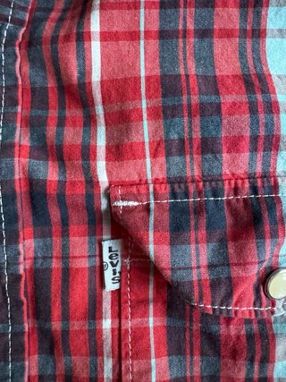 Camisa Levi's cuadros algodón Talla S