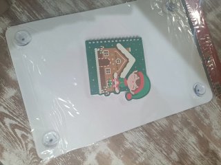 Ventosa y libreta elfo navideño