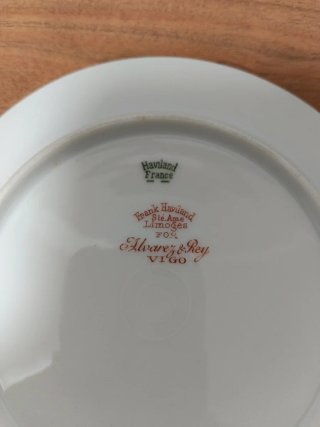 Plato Limoges antiguo 15.5 cm