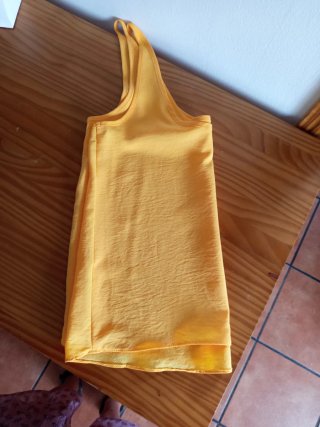 Camiseta tirantes naranja/amarilla