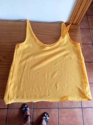Camiseta tirantes naranja/amarilla