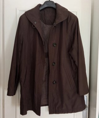 Chaquetón señora marrón