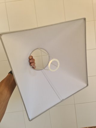 Abajour Candeeiro Grande Cinzento Cinza Lamp