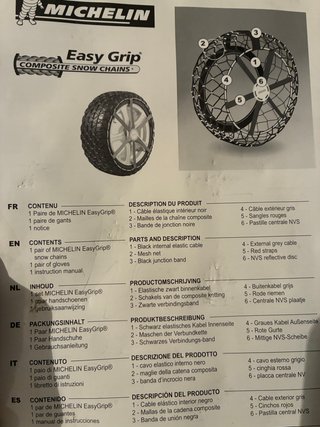 Cadenas Nieve Michelin Easy Grip L13