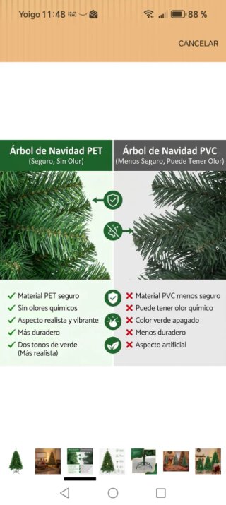 Árbol de Navidad Verde Nuevo 150cm