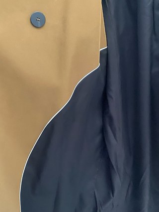 Gabardina Zara cuello pelo impermeable M