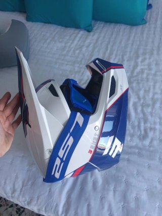 Casco KTM Enduro/Motocross Azul/Rojo/Blanco